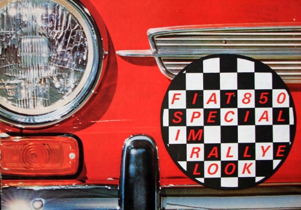 Fiat 850 Special Rallye Modelprogram 1968 Carbrochure (0925)